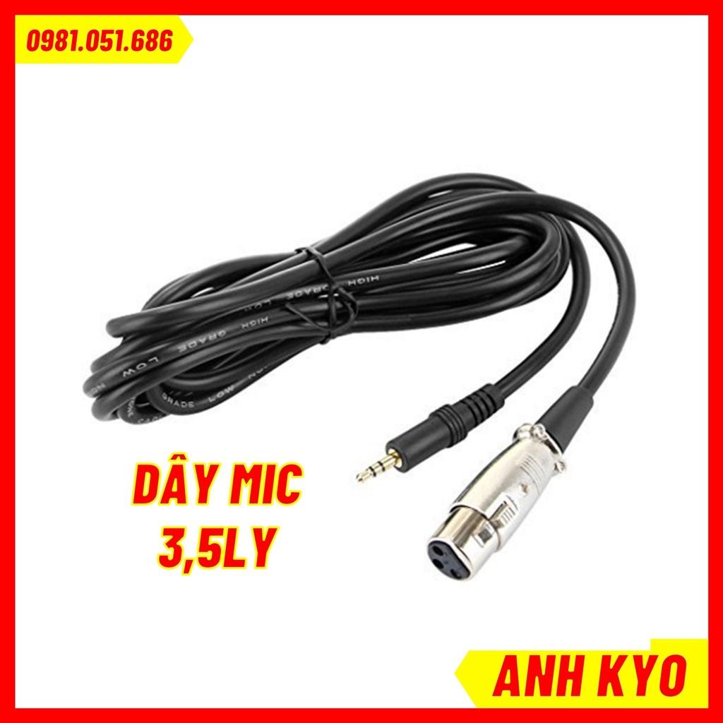 DÂY XLR - 3.5 chuyên dụng cho mic thu âm và sound card lọc nhiễu tốt cho âm thanh chuẩn nhất
