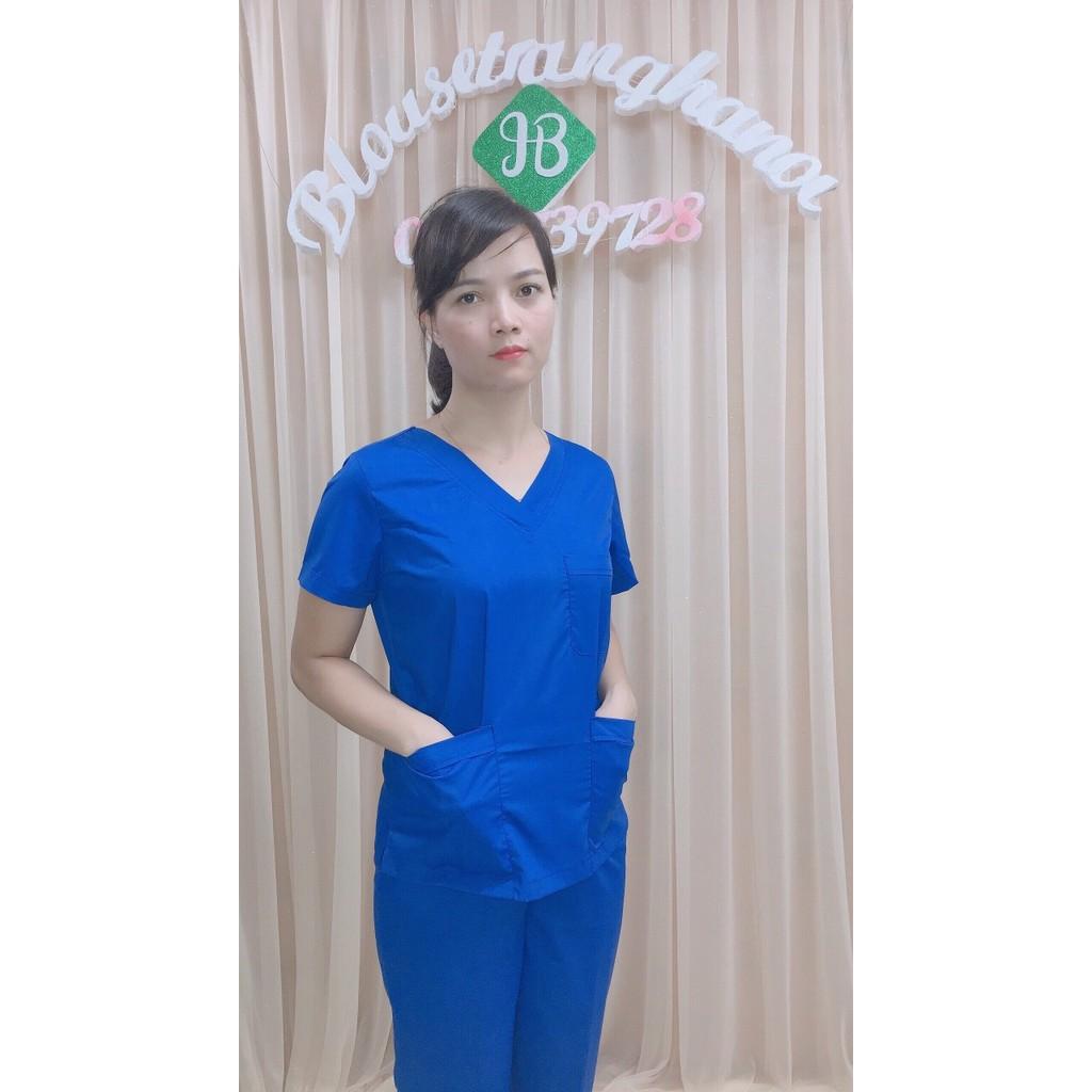 Đồng phục spa, bộ quần áo kĩ thuật viên nữ- Blouse trắng Hà Nội
