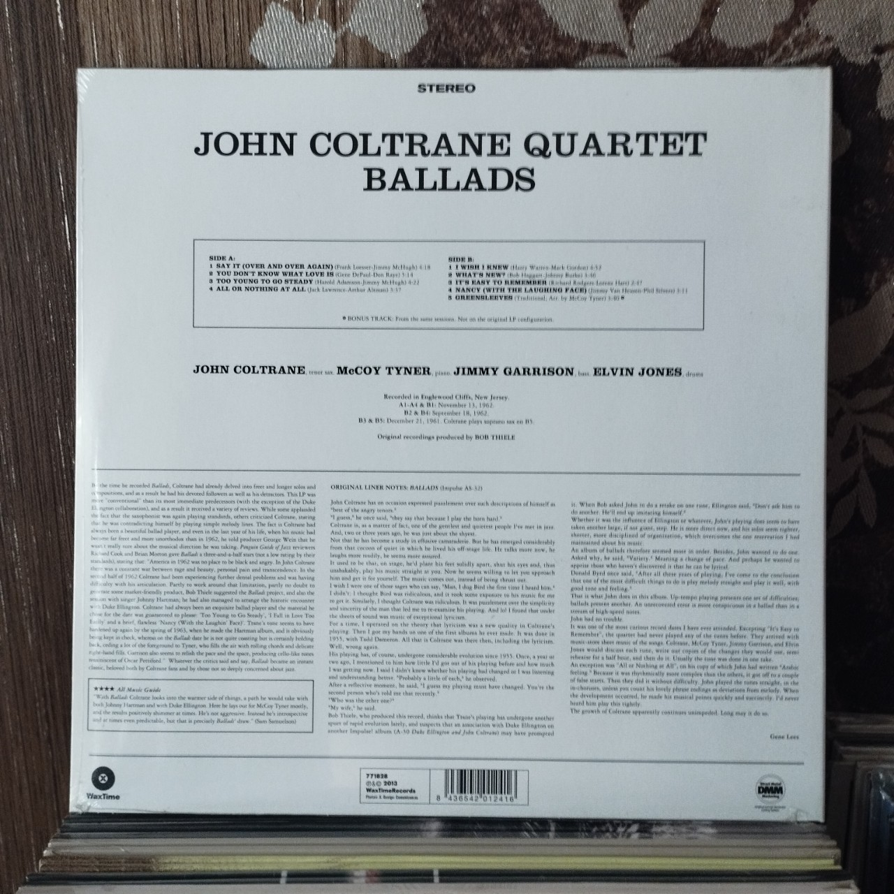 Đĩa than - LP  - John Coltrane Quartet  ‎– Ballads - new vinyl record