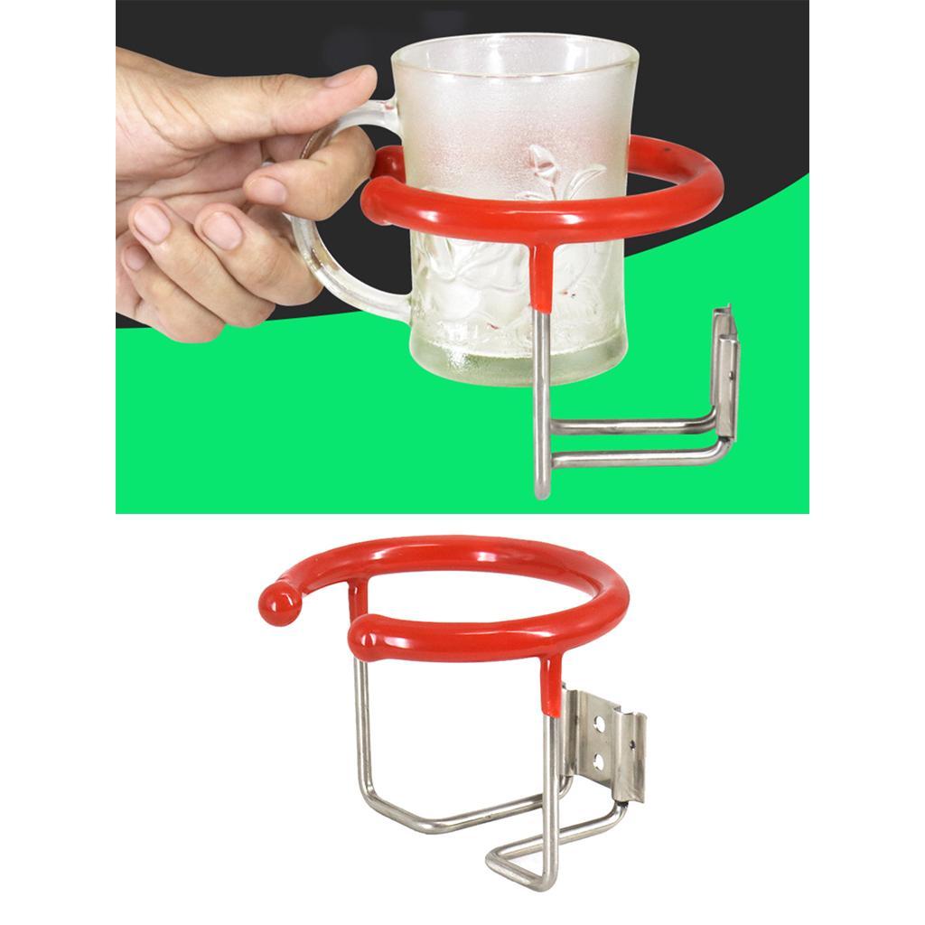 2x Universal Stainless Steel   Drink Holder for Marine, Yacht, Truck