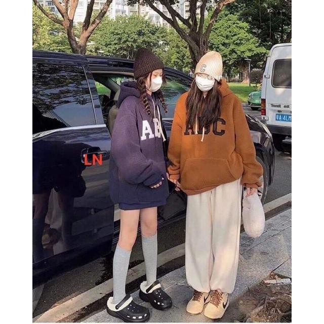 Áo hoodie chữ ngang ABC TH6