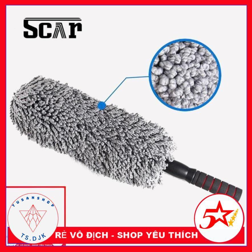 Chổi lau bụi xe ô tô sợi dầu chuyên dụng Cán có thể kéo dài - C002