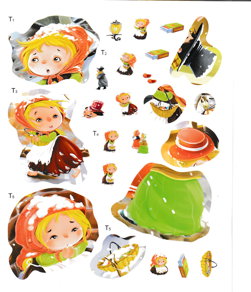Truyện Cổ Tích Kinh Điển: Cô Bé Bán Diêm: Sticker