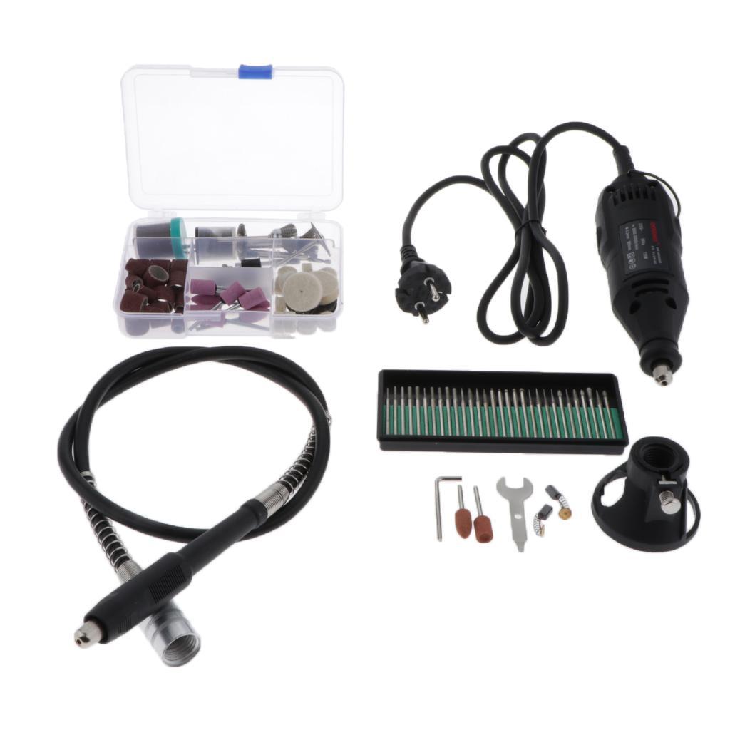 160x Electric Rotary Kit Polishing Drill Grinder Kit 130W with Box EU Plug