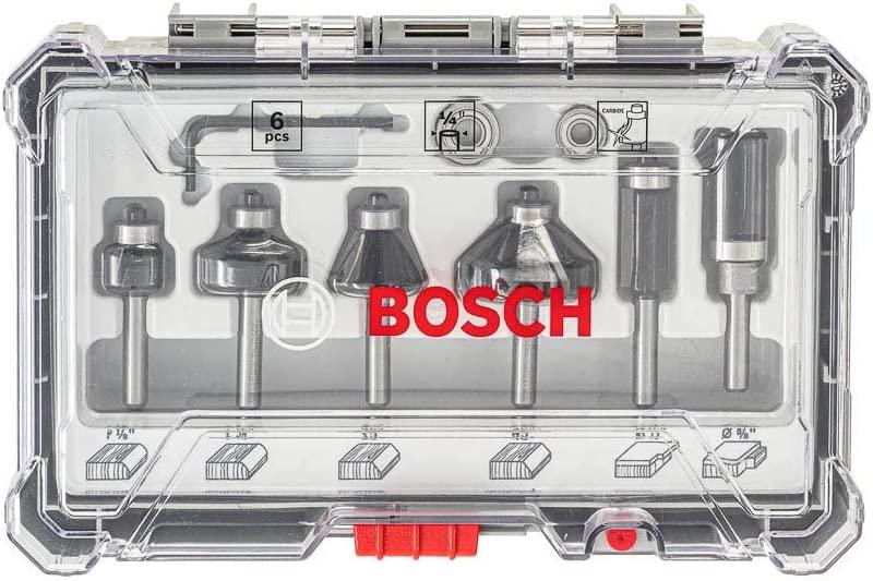 BỘ MŨI PHAY CẠNH 6 MÓN  BOSCH 2607017470 - HÀNG CHÍNH HÃNG