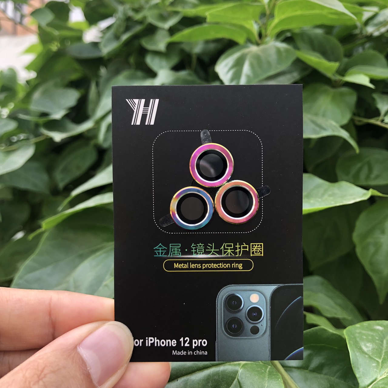 Vòng Bảo Vệ Camera Dành Cho IPhone 12, 12 Mini, 12Pro, 12Pro Max - Chống Bụi, Hạn Chế Vân Tay & Mờ Camera - Màu Titan Cực Chất