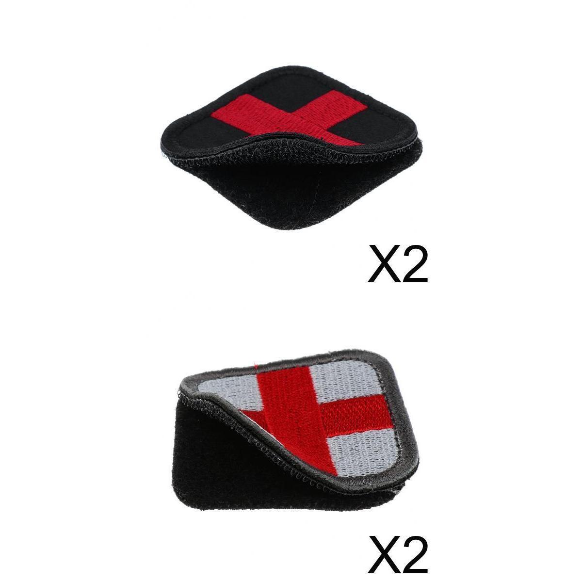 4 Pieces Loop Medic First Aid Red Cross Patch