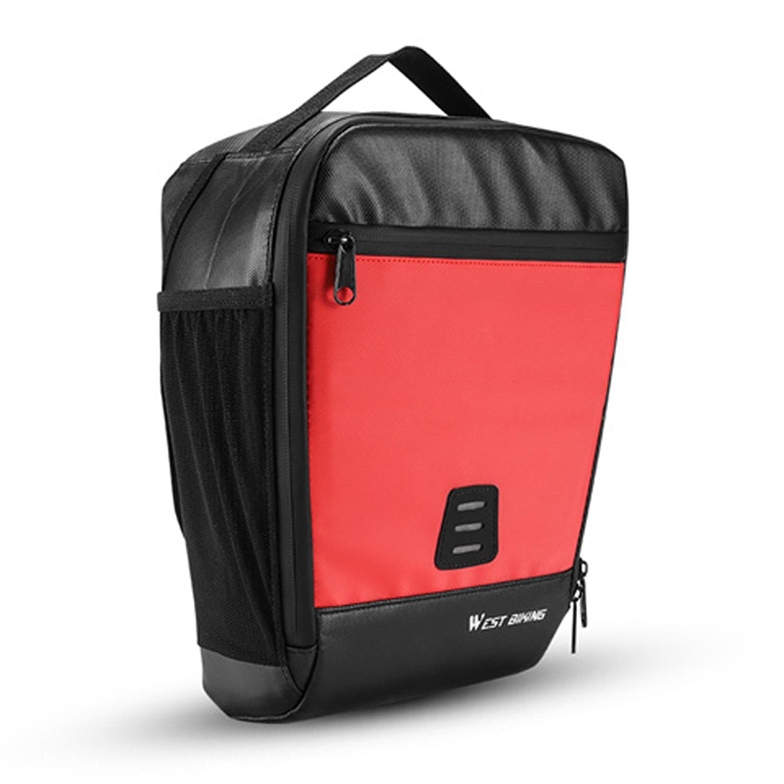 WEST BIKING 7.3L Bike Handlebar Bag Waterproof Bicycle Front Bag Cycling Basket Bag Scooter Handlebar Bag with Water Bottle Holder