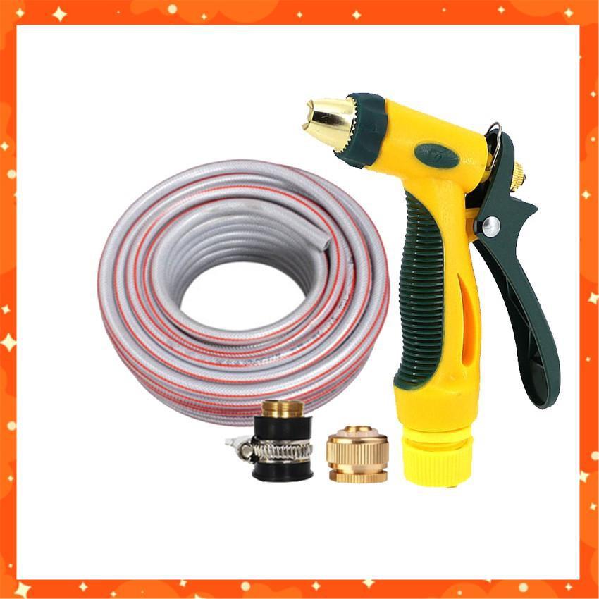 Bộ dây vòi xịt nước rửa xe, tưới cây tăng áp 3 lần,loại 3-5M 206317