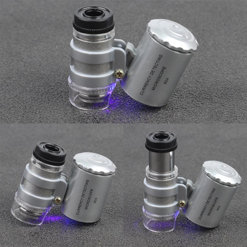 Kính Lúp Cầm Tay Mini 60X Có Đèn