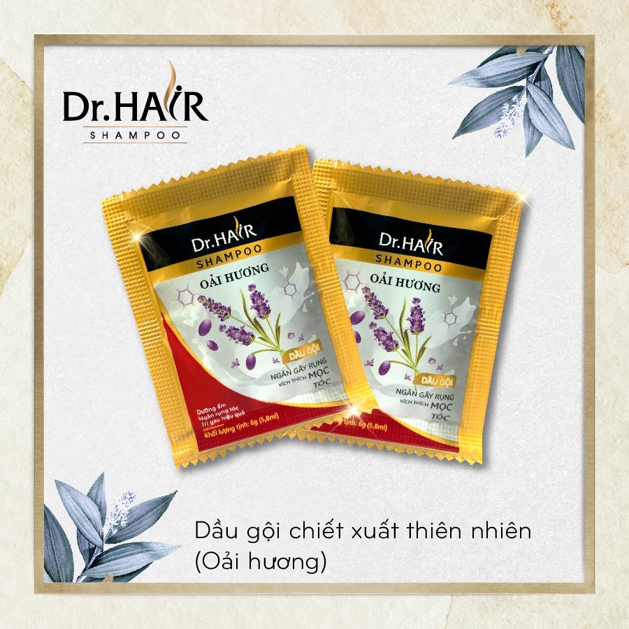 Dầu Gội Dây Hương Lavender Chăm Sóc Tóc Dr.Hair 6g/gói