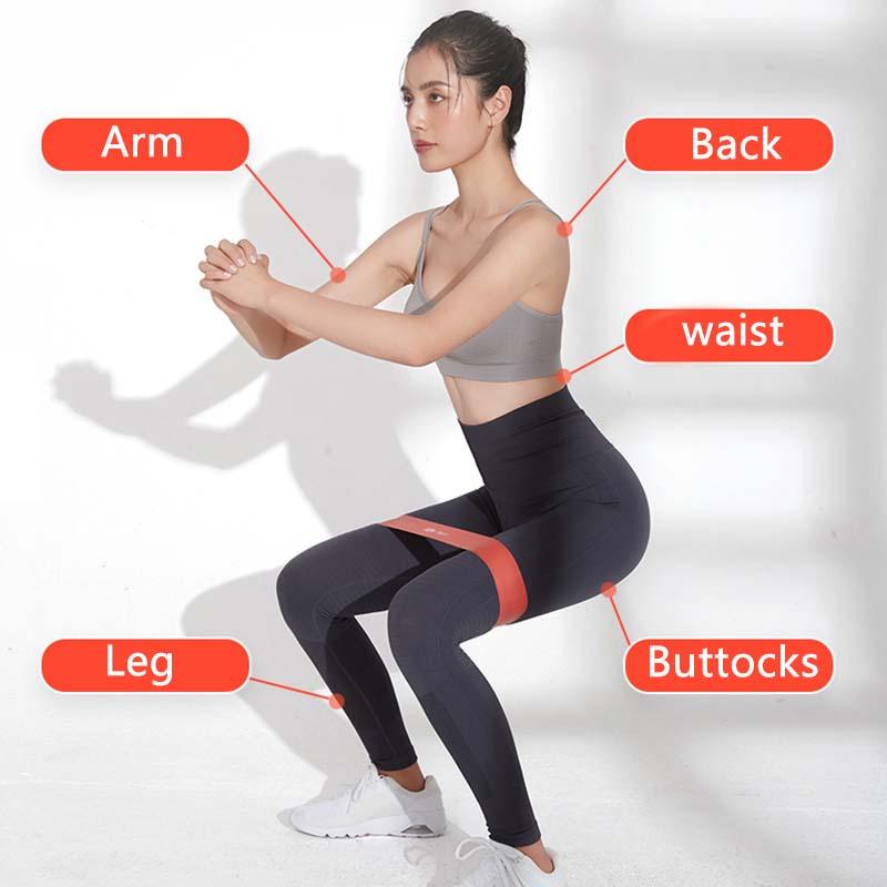 Viêm băng cao su ban nhạc đàn hồi cho thể thao yoga tập thể dục glute glute thiết bị tập luyện thiết bị tập thể dục Color: Yellow