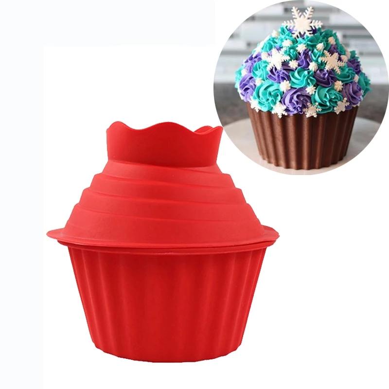 3 Cái/bộ Silicone Khổng Lồ Cupcake Khuôn Chịu Nhiệt Độ Lò Vi Sóng Lò Nướng Bánh Khuôn Mẫu Nhà Handmade Bánh Dụng Cụ Nhà Bếp Tiện Ích