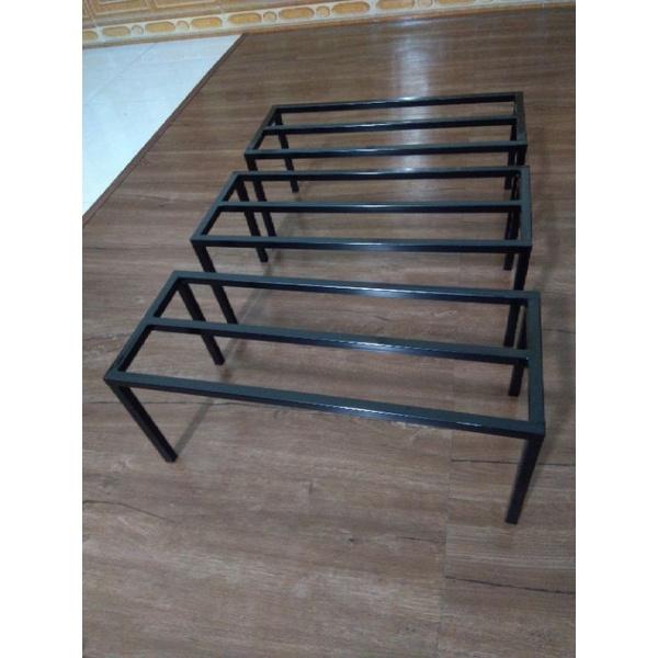Kệ kê chậu hoa Dài 60cm.Rộng 20cm.Cao 10-15-20cm. 1 nan giữa. hộp thép 14x14mm