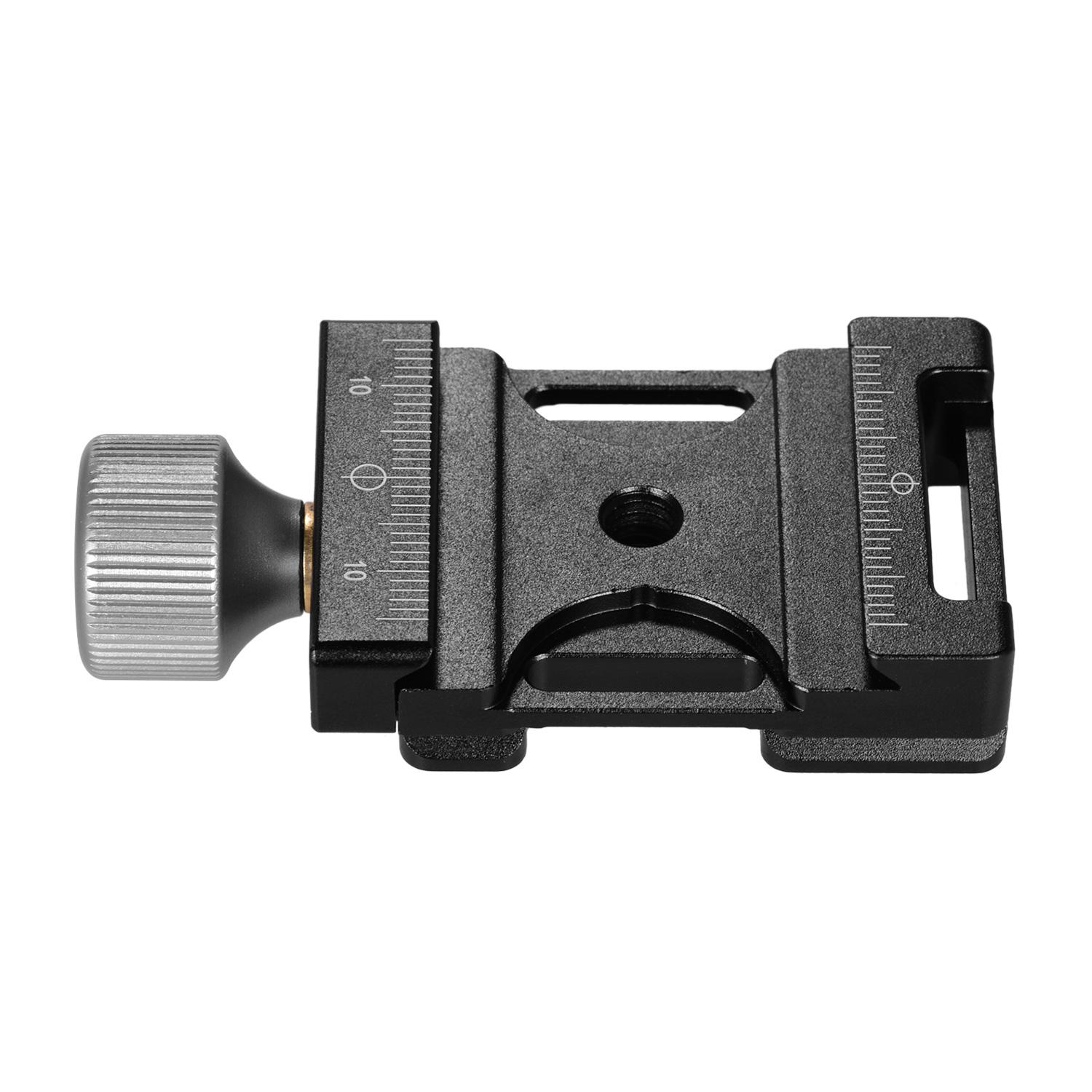 Quick Release Clamp 38mm Aluminum Screw Knob Clamp Compatible with Arca-Swiss QR Plate