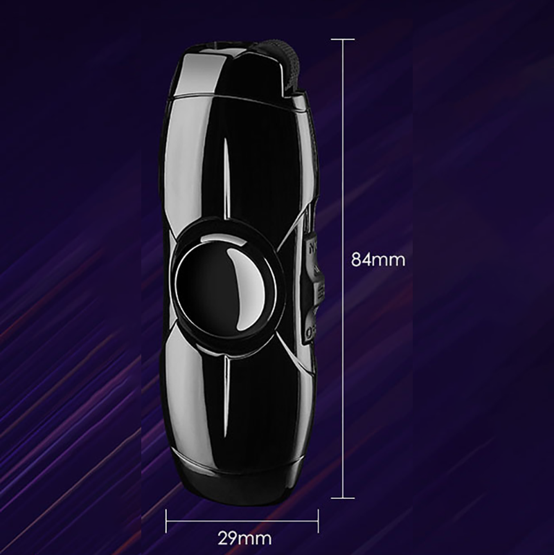 Bật Lửa Khè Gas Đá Rãnh Tay Con Quay Spinner 2in1 - Xài Gas (giao màu ngẫu nhiên)