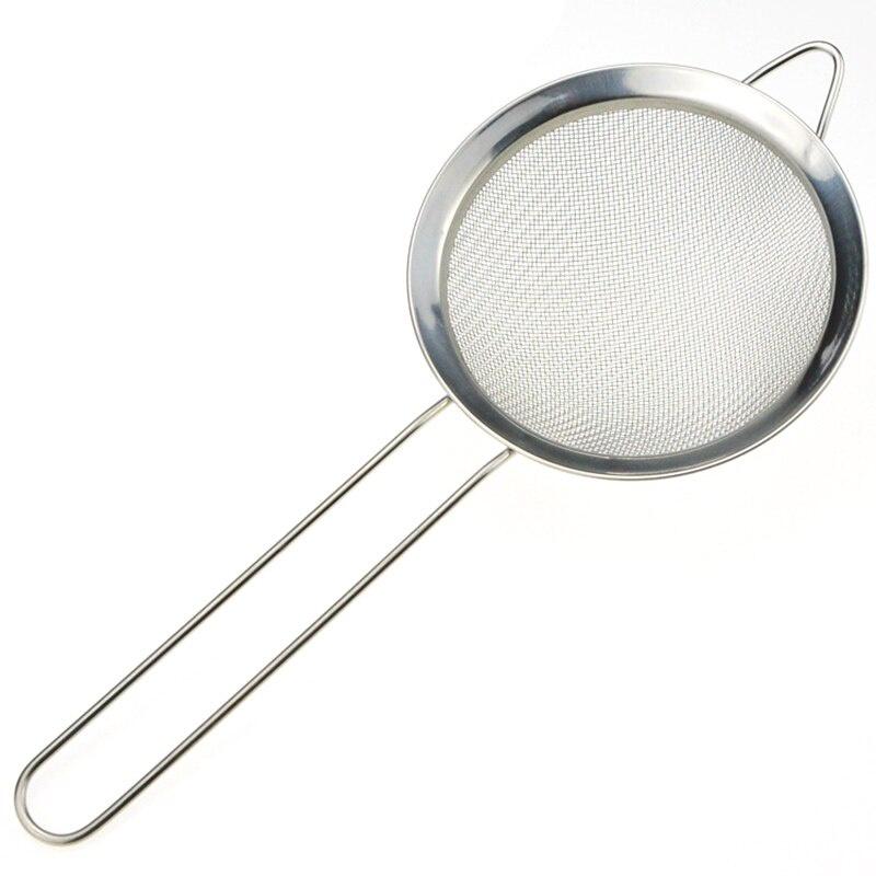Stainless Steel Flour Sieve Colander Screen Mesh Tea Strainer Mesh Flour Oil Strainer Cookware Cooking Tools Kitchen Sieves