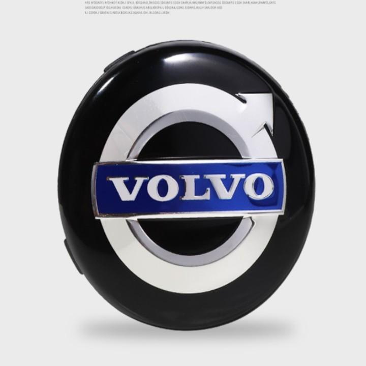 Logo chụp mâm, ốp lazang bánh xe ô tô Volvo, đường kính 64mm