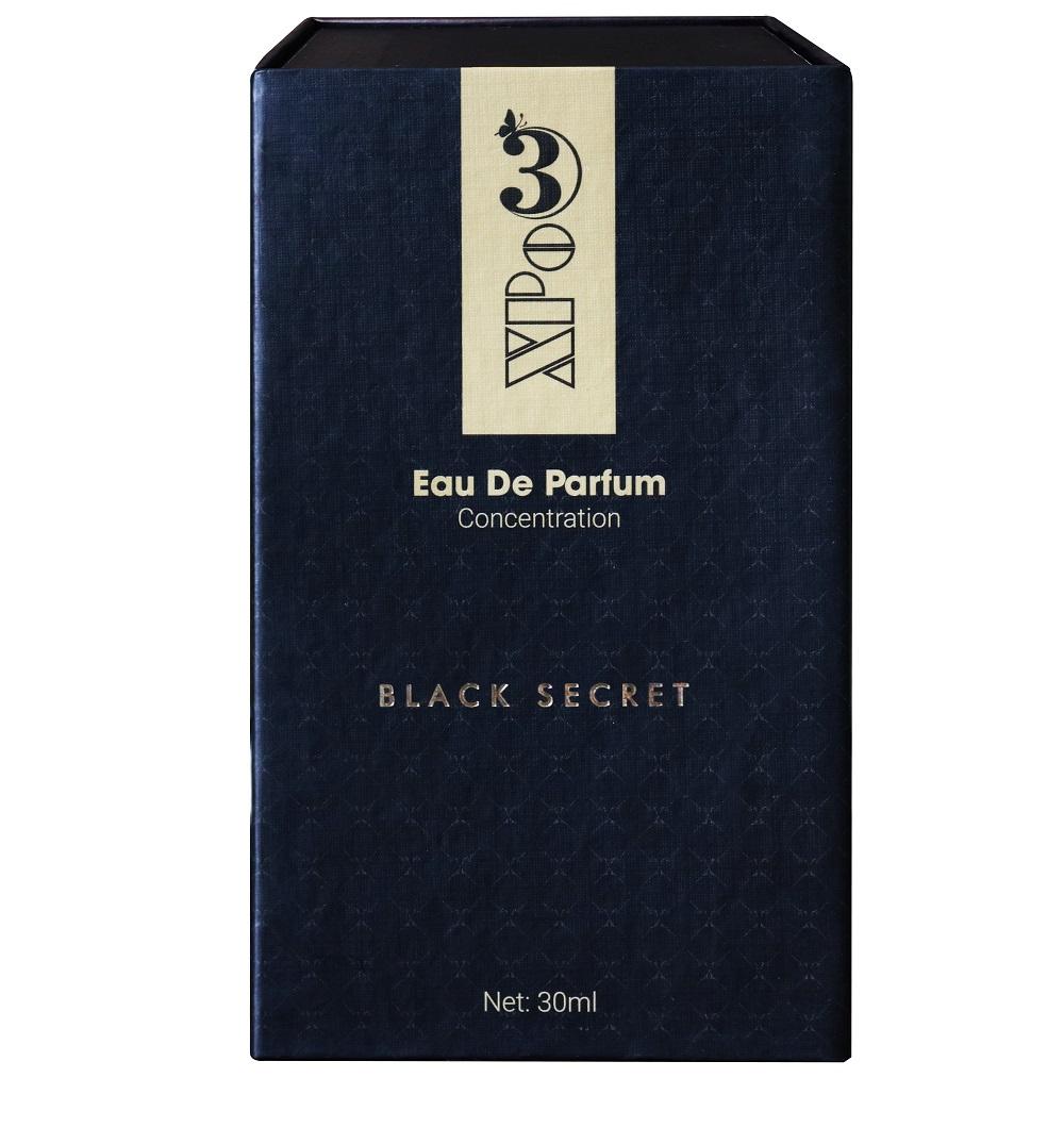 Nước hoa Nam & Nữ XBeauty XPo3 Black Secret 30ml cô đặc thơm từ 6-12 tiếng. Dung dịch nước hoa Pháp cô đặc