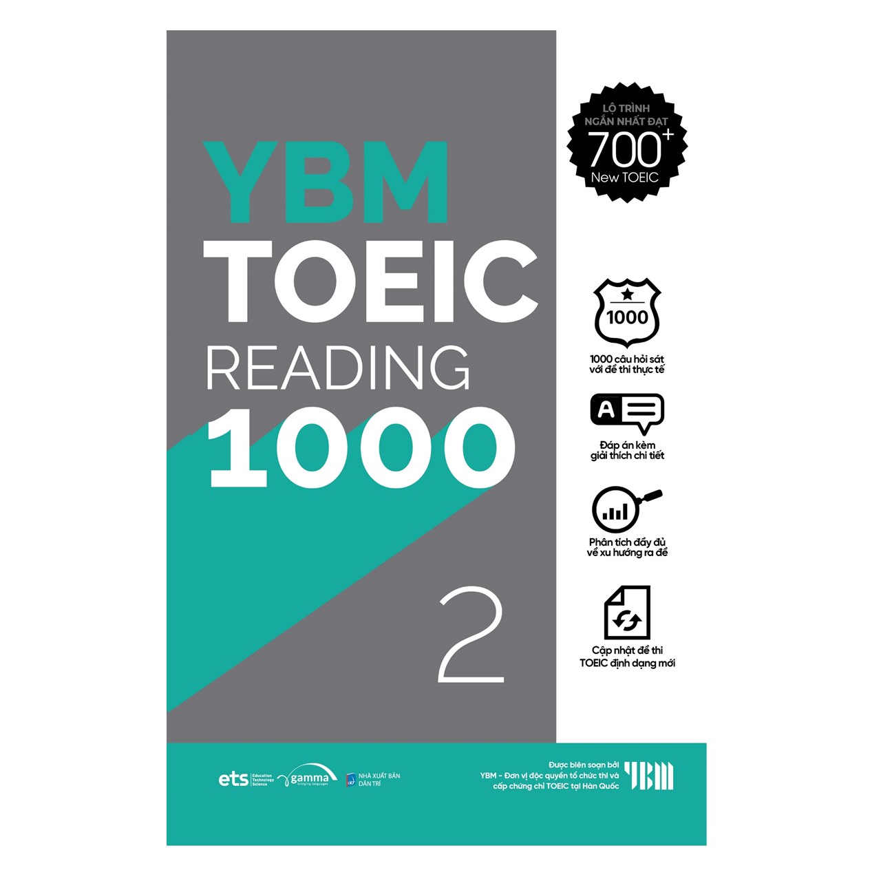 Combo YBM TOEIC 1000 4 Vol (Trọn Bộ 4 Cuốn): YBM TOEIC Reading 1000 Trọn Bộ 2 Tập + YBM TOEIC Listening 1000 Trọn Bộ 2 Tập
