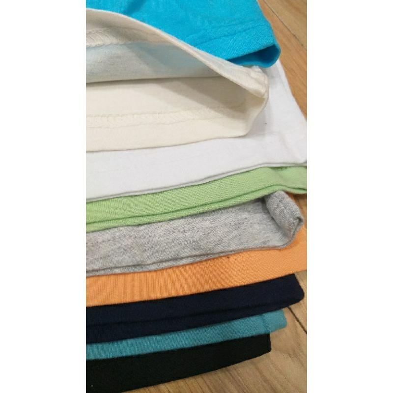 Áo cotton ngắn tay vải xuất dư size đại cho bé