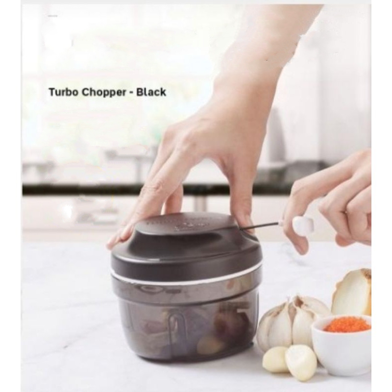 Máy Xay Thực Phẩm Tupperware Turbo Chopper (300ml) - Đen (Màu mới)