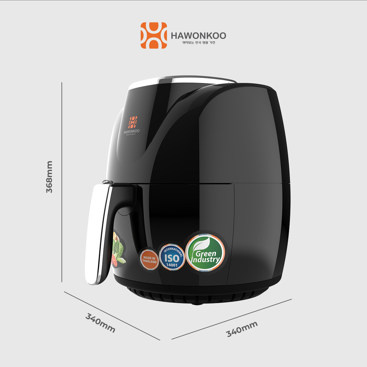 Nồi Chiên Không Dầu Điện Tử HAWONKOO AFH-045 4,5 Lít 1500W Hàng Chính Hãng Bảo Hành 12 Tháng - Thương Hiệu Hàn Quốc