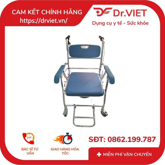 Ghế bô đa năng nhôm có bánh xe, thắng tay X-35