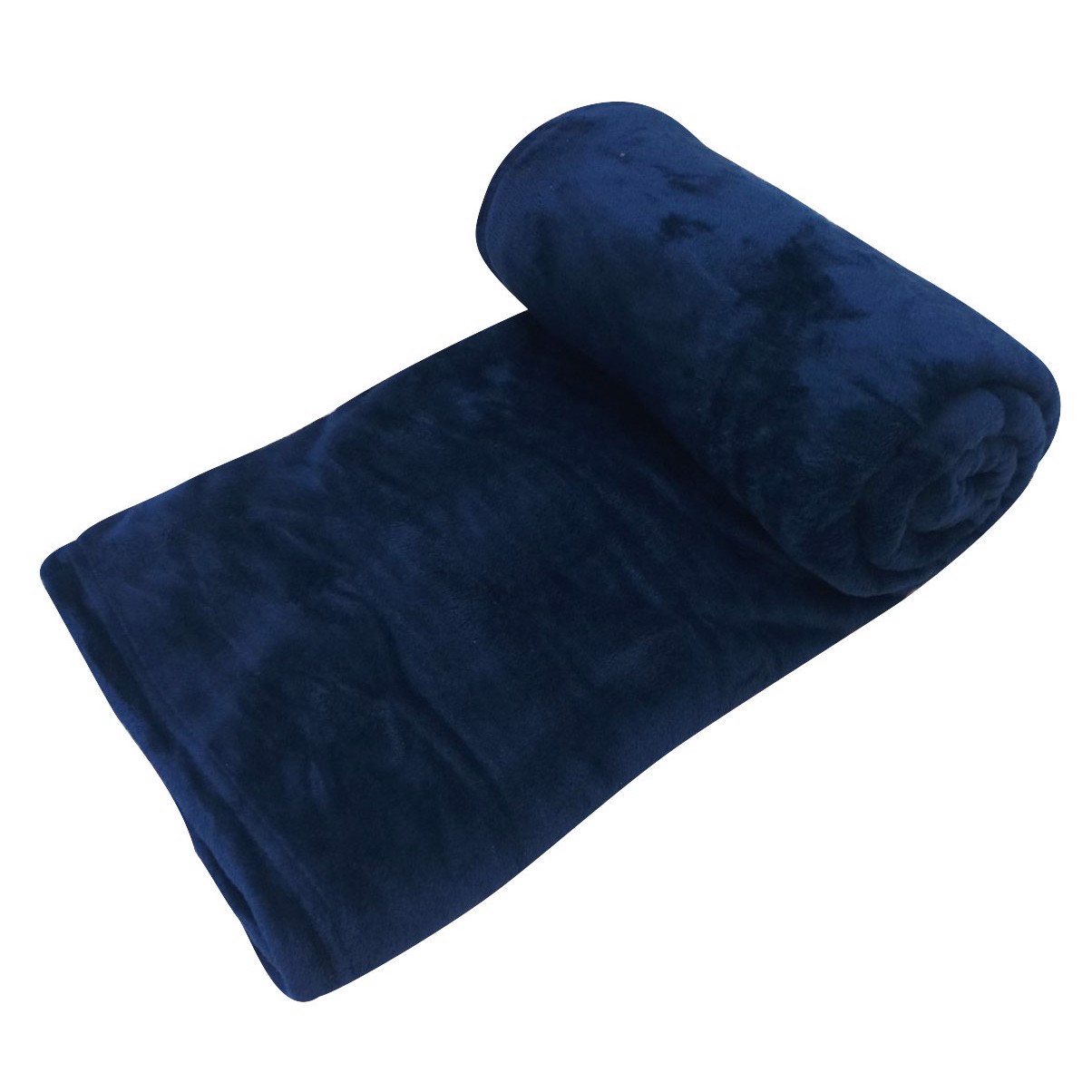 Mền tuyết NIN - Dark Bule (2 size) 1m3x2m, 1m6x2m 100% Microfiber, chăn hè cao cấp mát lạnh, chăn lông tuyết nhung kiểu dáng Hàn Quốc