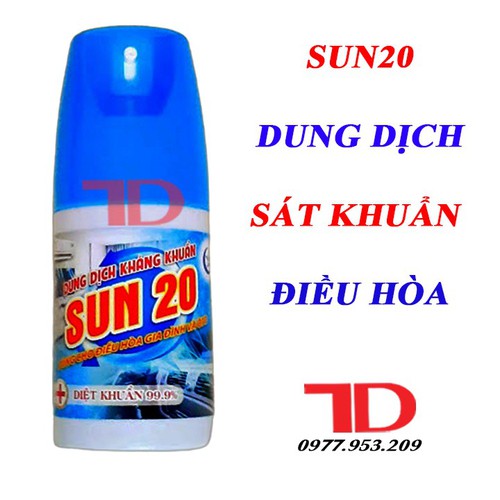 Dung dịch sát khuẩn sun 20, kháng khuẩn và khử mùi