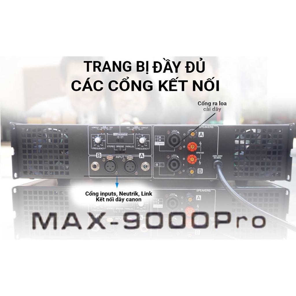 Cục đẩy công suất Boss 9000 pro - Main công suất 2 kênh, 32 sò, 8 tụ - 2 quạt tản nhiệt lớn, tăng phô đồng nguyên chất