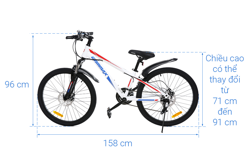 Xe đạp địa hình MTB Gammax 24-JIEBAO-3.0-21S 24 inch - Hàng chính hãng
