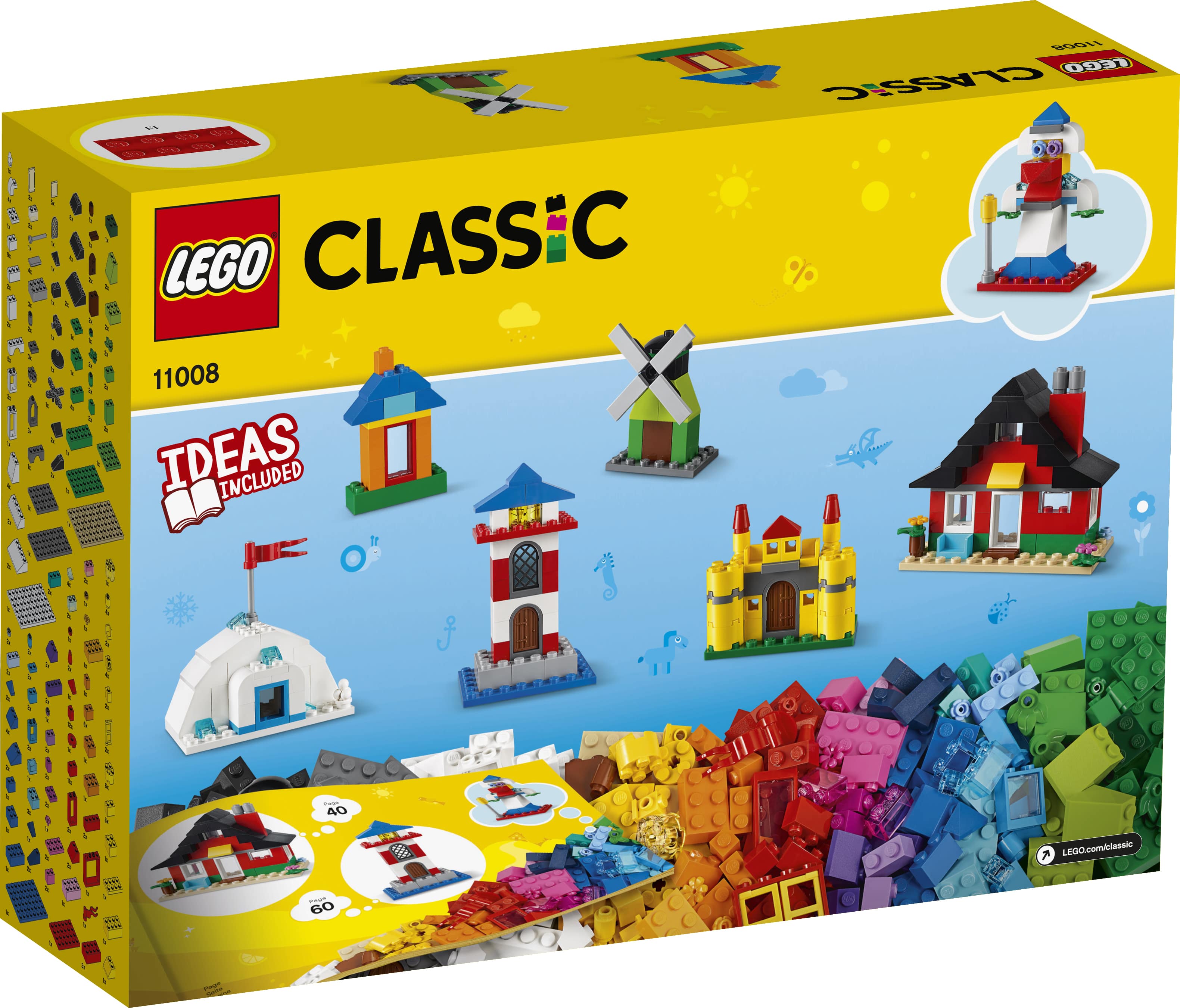 Mô Hình Lắp Ráp Lego Classic Gạch Sáng Tạo Nhà Cửa 11008 (270 chi tiết)