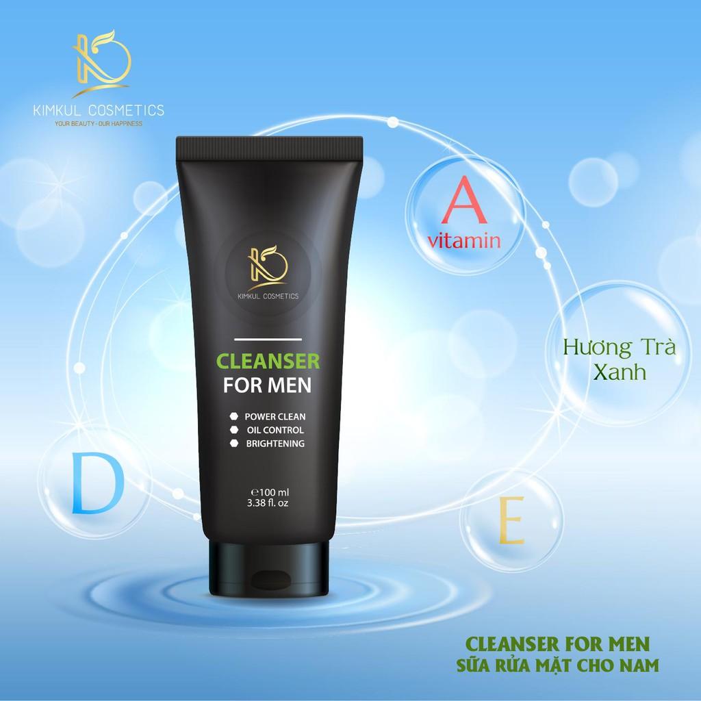 Sữa rửa mặt cho Nam KimKul Cleanser For Men 100ML - Ngăn ngừa mụn, diệt khuẩn, dưỡng ẩm da