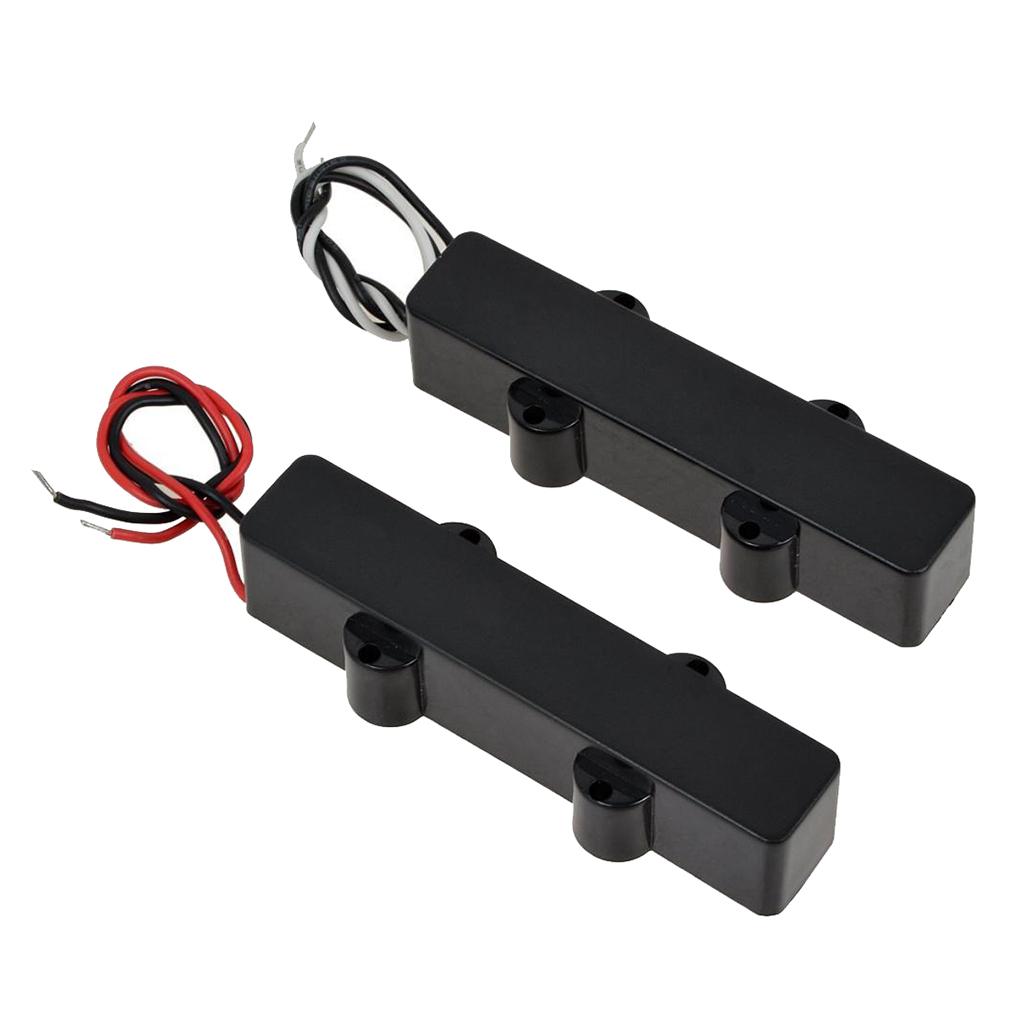 Jazz Bass 4 String Neck and Bridge Pickup Set for J Bass Pickups