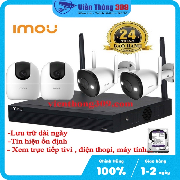 Trọn bộ kit camera không dây IMOU - Hàng chính hãng