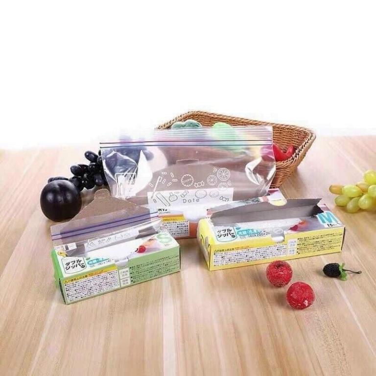 Combo 80 Túi Zip,  Set 3 Hộp Túi Zip Đựng Thực Phẩm Có Khóa đủ cỡ  sealed bag Thông Minh