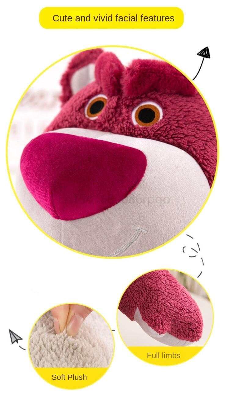 Thú nhồi bông lotso đứng dễ thương - Size từ 27cm đến 60cm - Quà tặng gấu dâu đỏ đậm đứng - Gối ôm lotso huggin bear lông xù