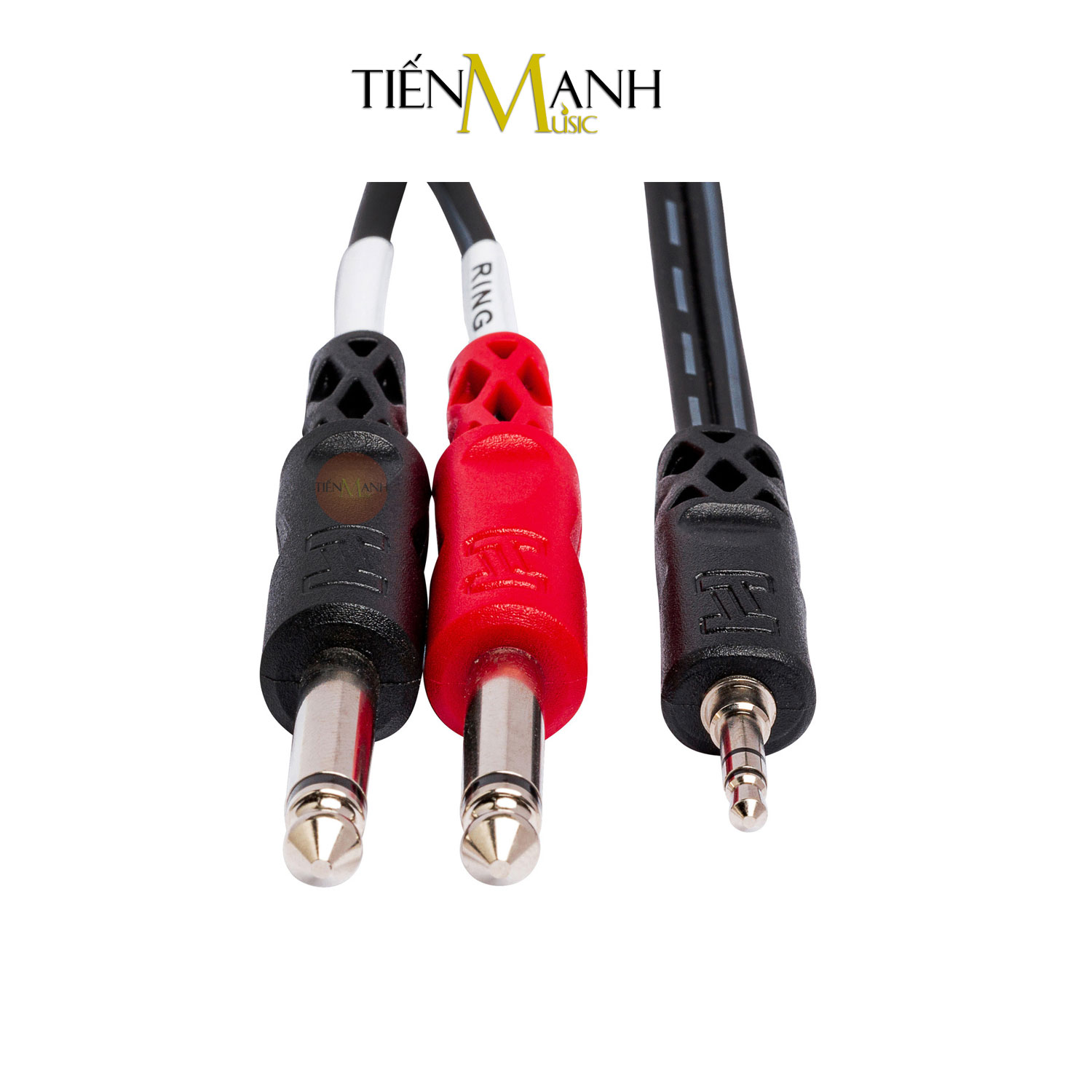 Dây Cáp Chia Tín Hiệu Chữ Y Hosa Chuyển Từ 3ly Stereo TRS Sang 2 Đầu 6ly Mono TS CMP-153, CMP-159 Cable 1/4 in Hàng Chính Hãng - Kèm Móng Gẩy DreamMaker