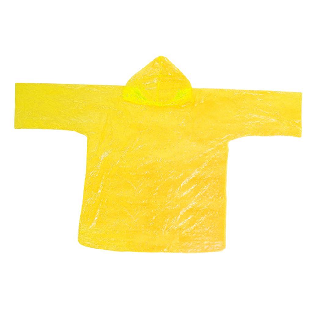 Disposable Rain Poncho, Emergency Poncho Waterproof Raincoat with Hood for Rainy Activities Outdoors