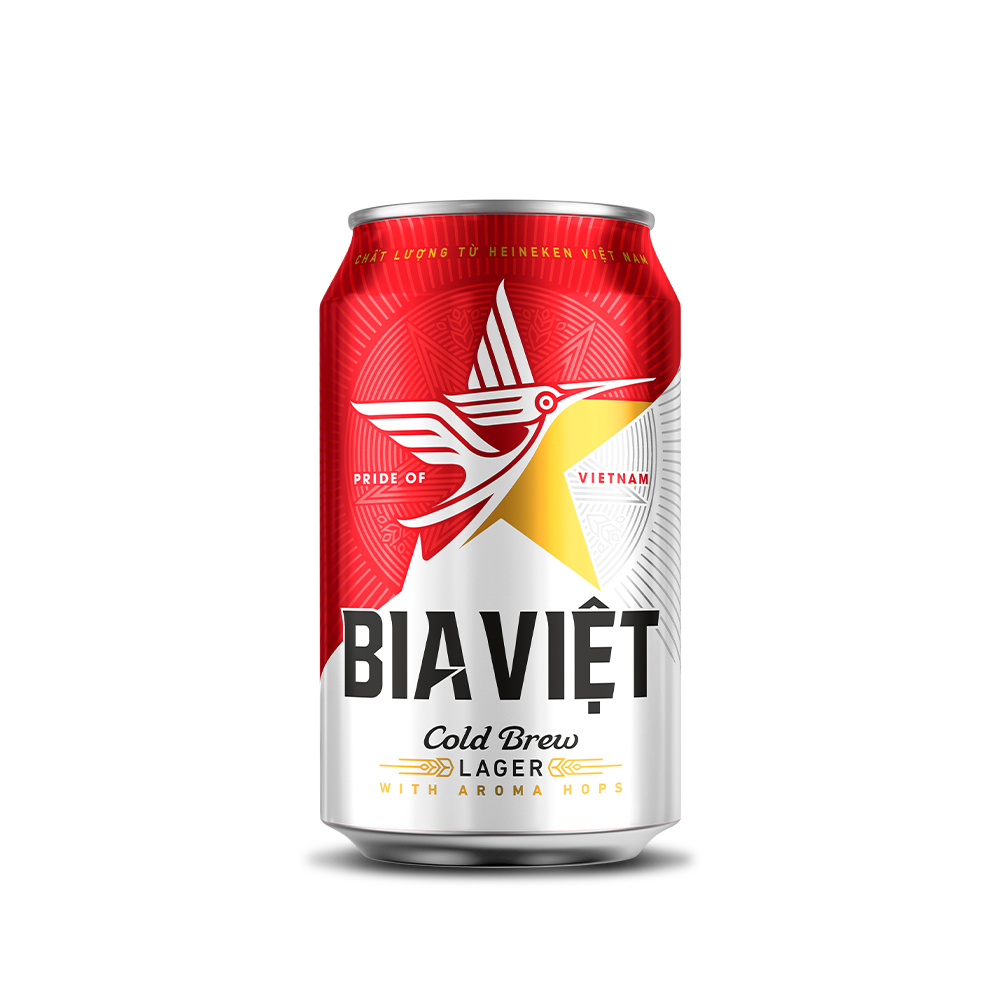 Thùng 24 Lon Bia Việt (330ml/lon)