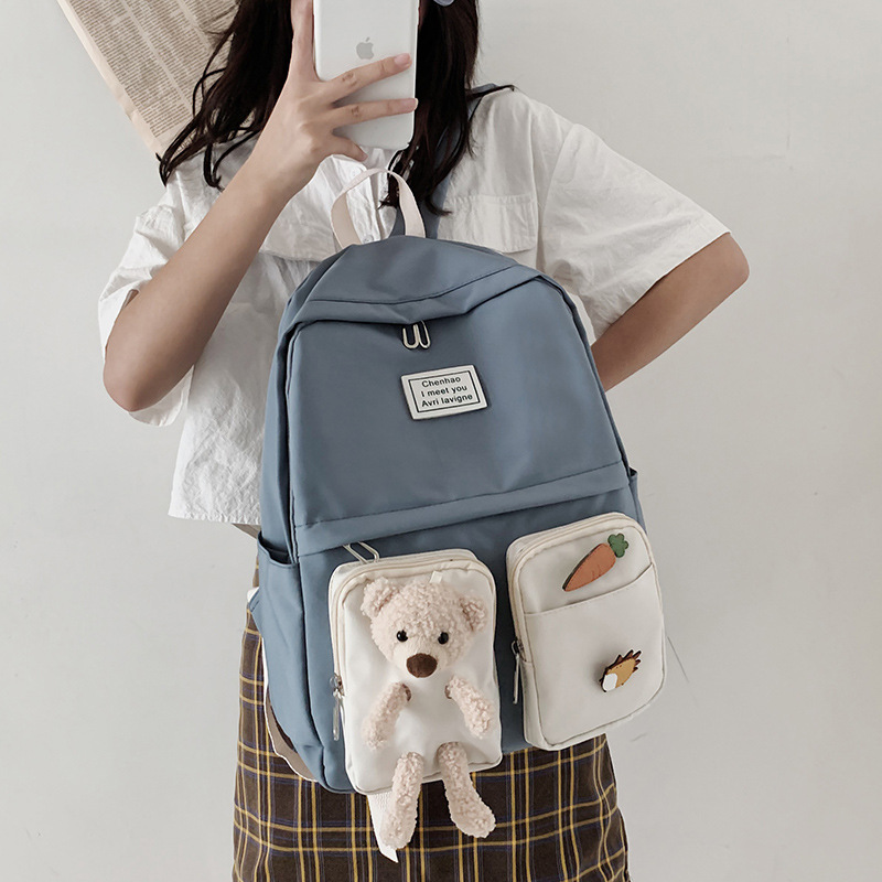 BALO ULZZANG ĐI HỌC UNISEX CÁ TÍNH CẶP NỮ NAM THỜI TRANG TEEN DỄ THƯƠNG 5614