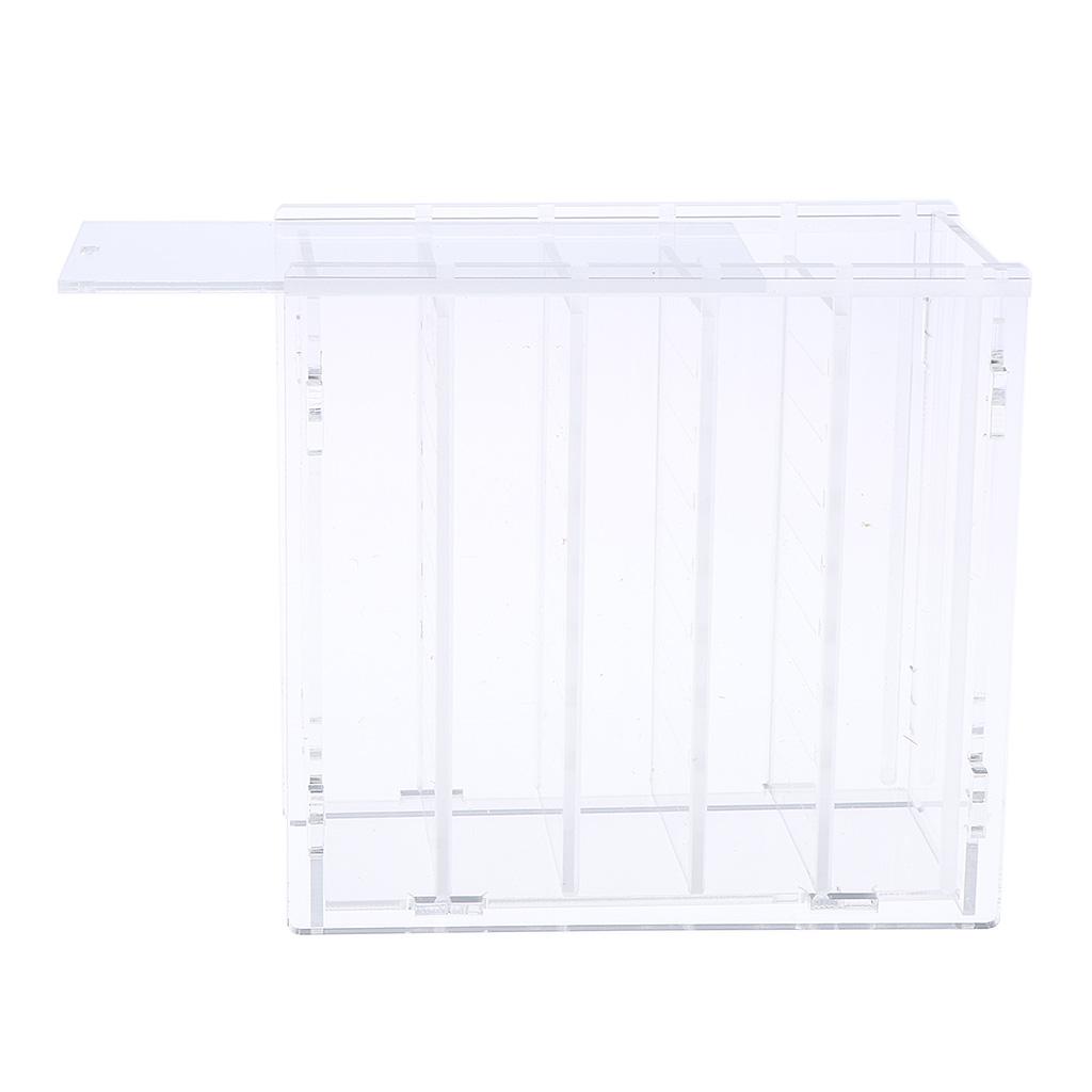 Dustproof Transparent Acrylic 5 Layers False Eyelash Extensions Display Stand Lashes Storage Glue Pallet Holder
