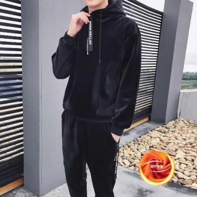 Bộ nhung Nam lót nỉ lông siêu ấm
