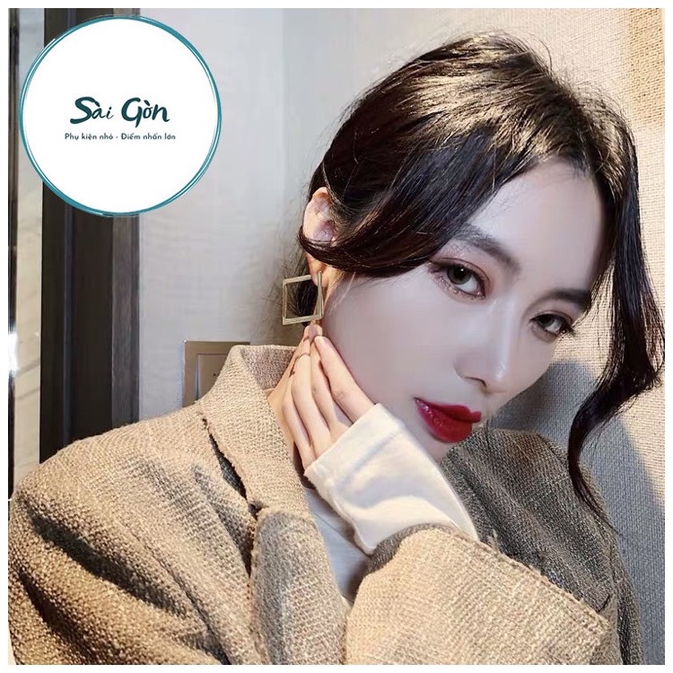 Bông tai mạ vàng phong cách cổ điển Hàn Quốc SAIGON ACCESSORY