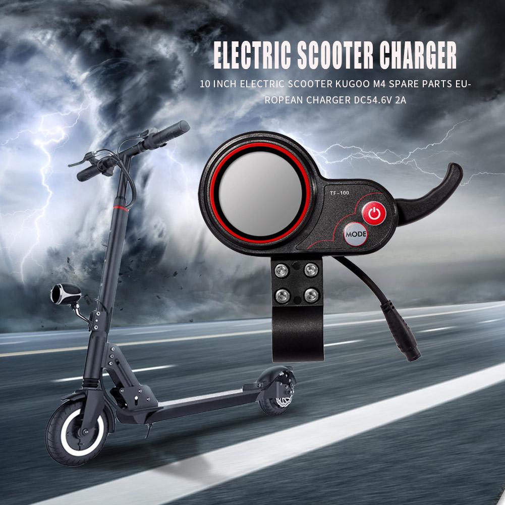 Kick Scooter Nhạc Cụ Màn Hình Ván Trượt Bảng Điều Khiển Ngoài Trời Di Động Cho Kugoo M4 Xe Điện Phần 10Inch 6pin Color: blue cover