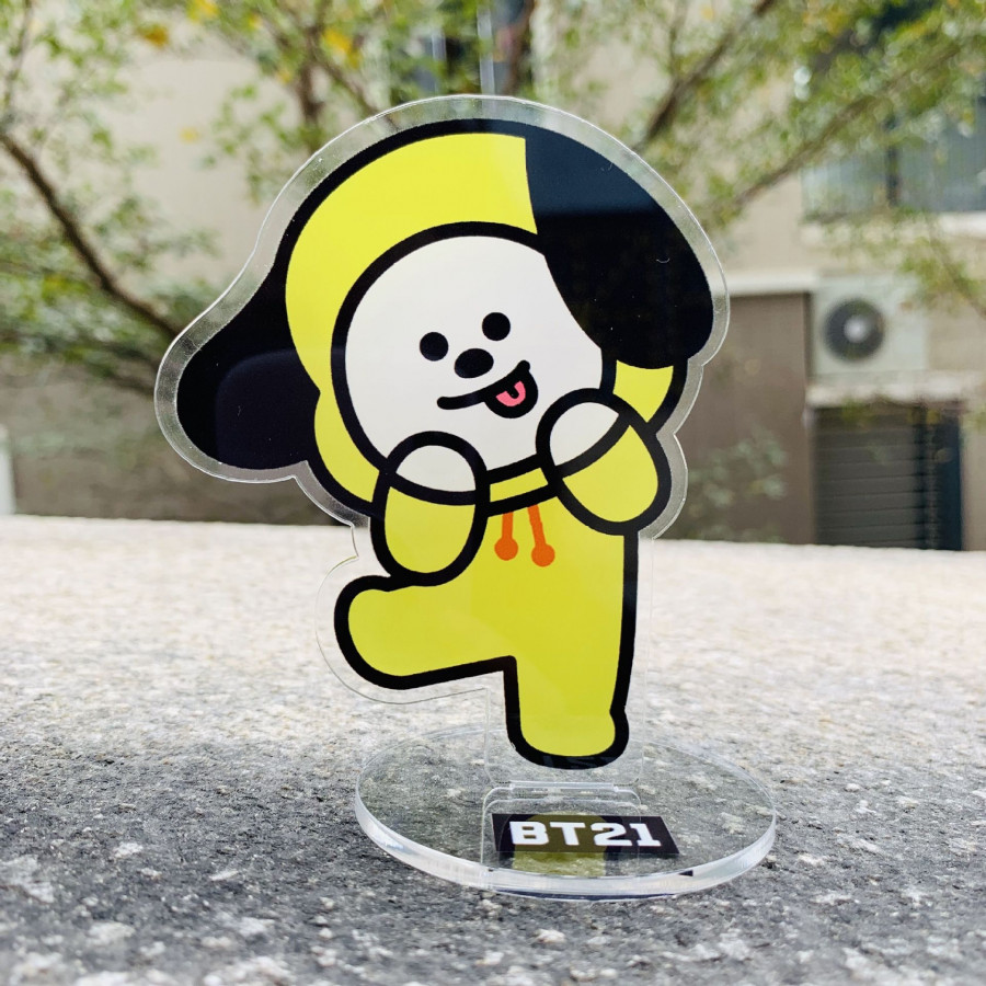 Standee CHIMMY BT21 BTS (Tặng móc khóa gỗ BTS thiết kế độc quyền)