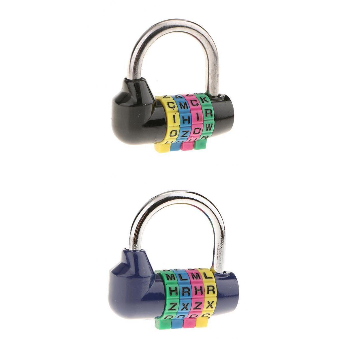2pcs 4 Letter Combination Locks Password  Padlocks