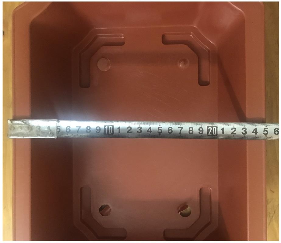 10 Chậu Nhựa Trồng Cây Mini Hình Chữ Nhật Màu Nâu Siêu Đẹp Kích Thước 350x255x90 - Sản xuất bởi NHỰA BÌNH THUẬN