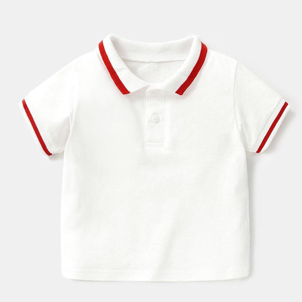 Áo Polo Cổ Kẻ cho bé Chất cotton cao cấp, áo phông cộc tay bé trai có cổ họa tiết trơn - SUMO KIDS